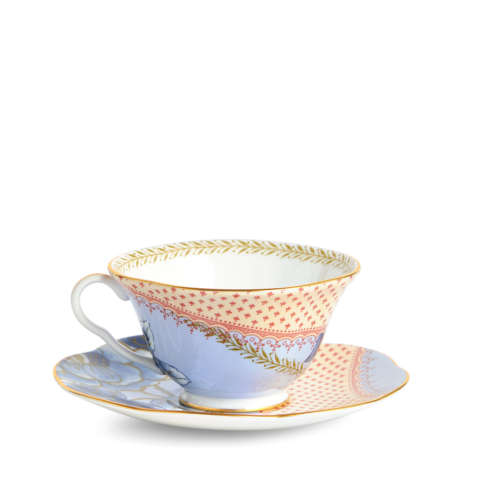 Wedgwood Butterfly Bloom Blue Teacup and Saucer