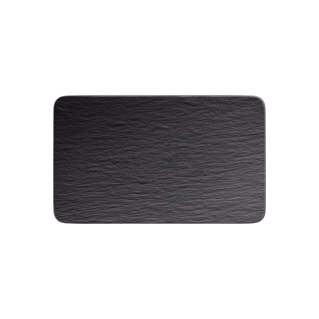 Villeroy & Boch Manufacture Rock Black Rectangular Platter 28 x 17cm