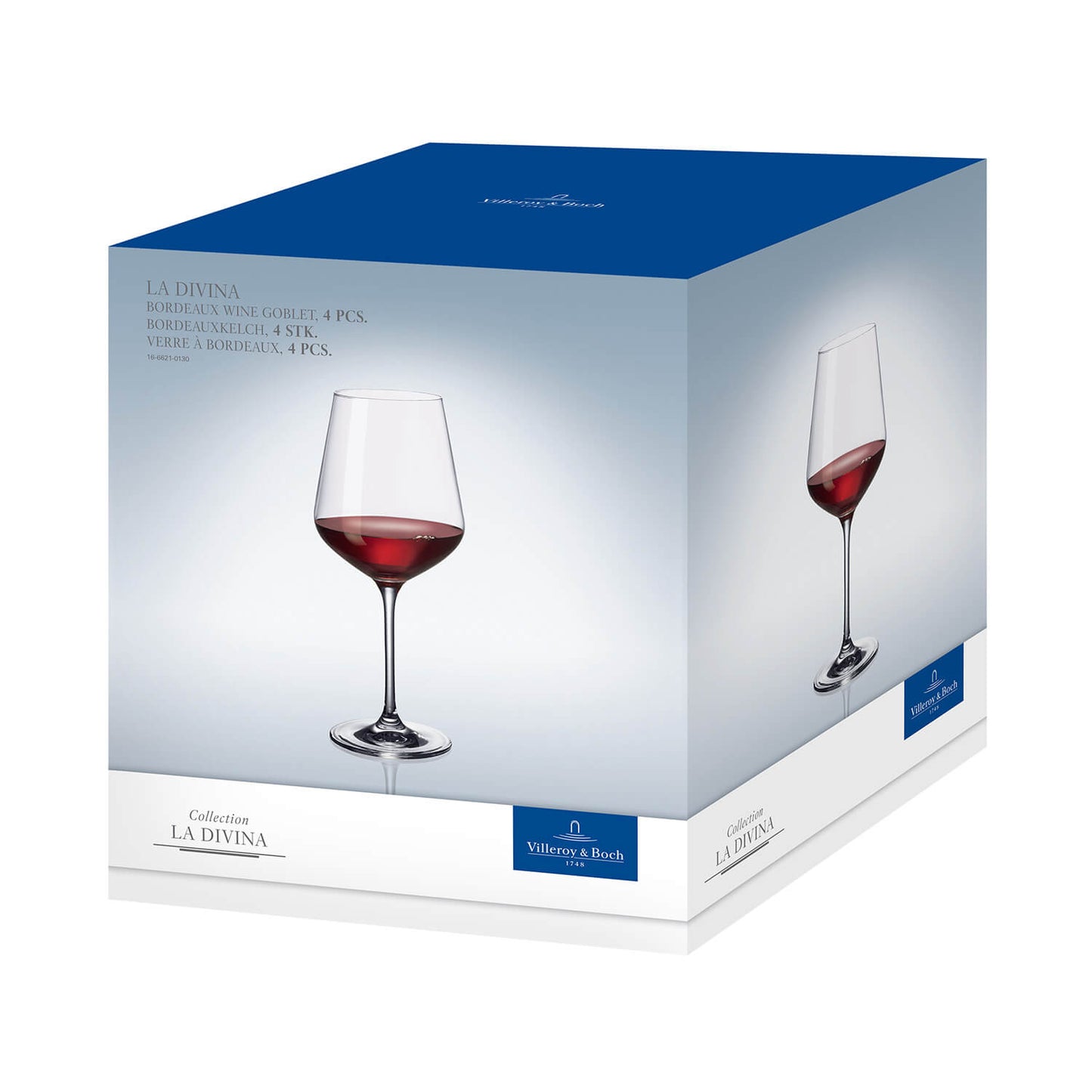 Villeroy & Boch La Divina Bordeaux Glass Set of 4