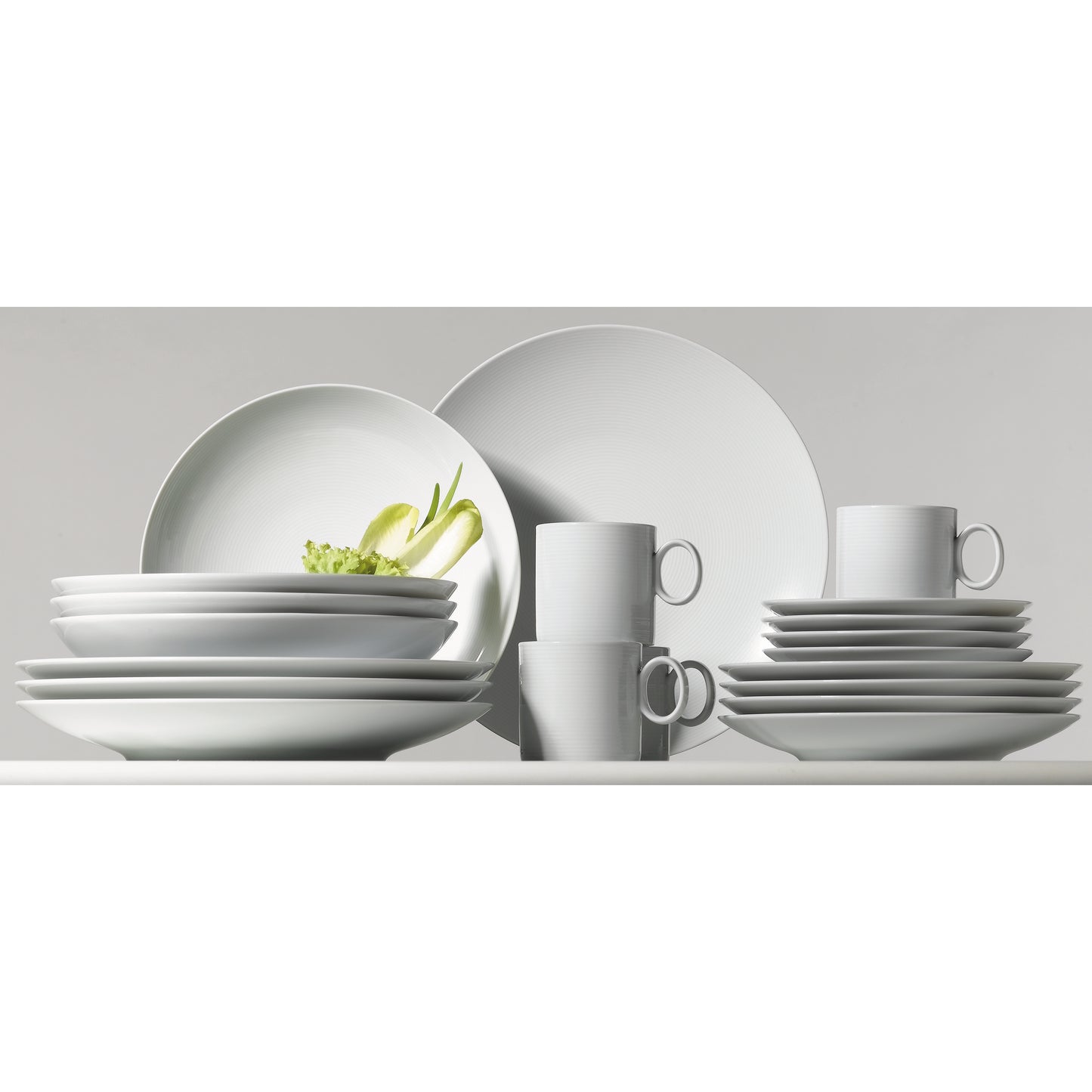 Thomas China Loft White 20 Piece Set with Tall Cups