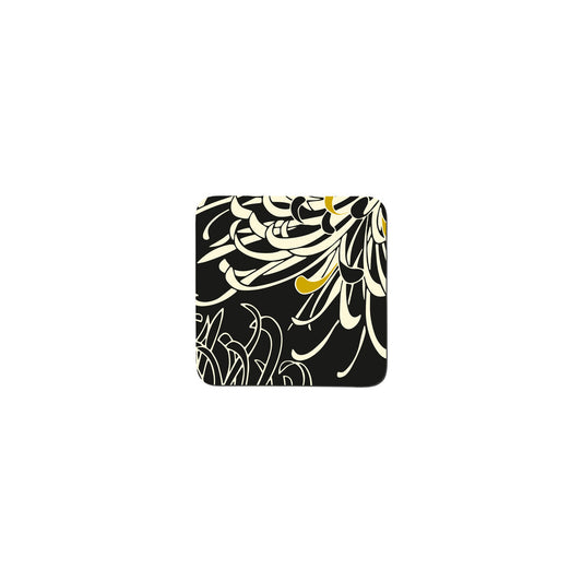 Denby Monsoon Chrysanthemum Charcoal Coasters Set of 4