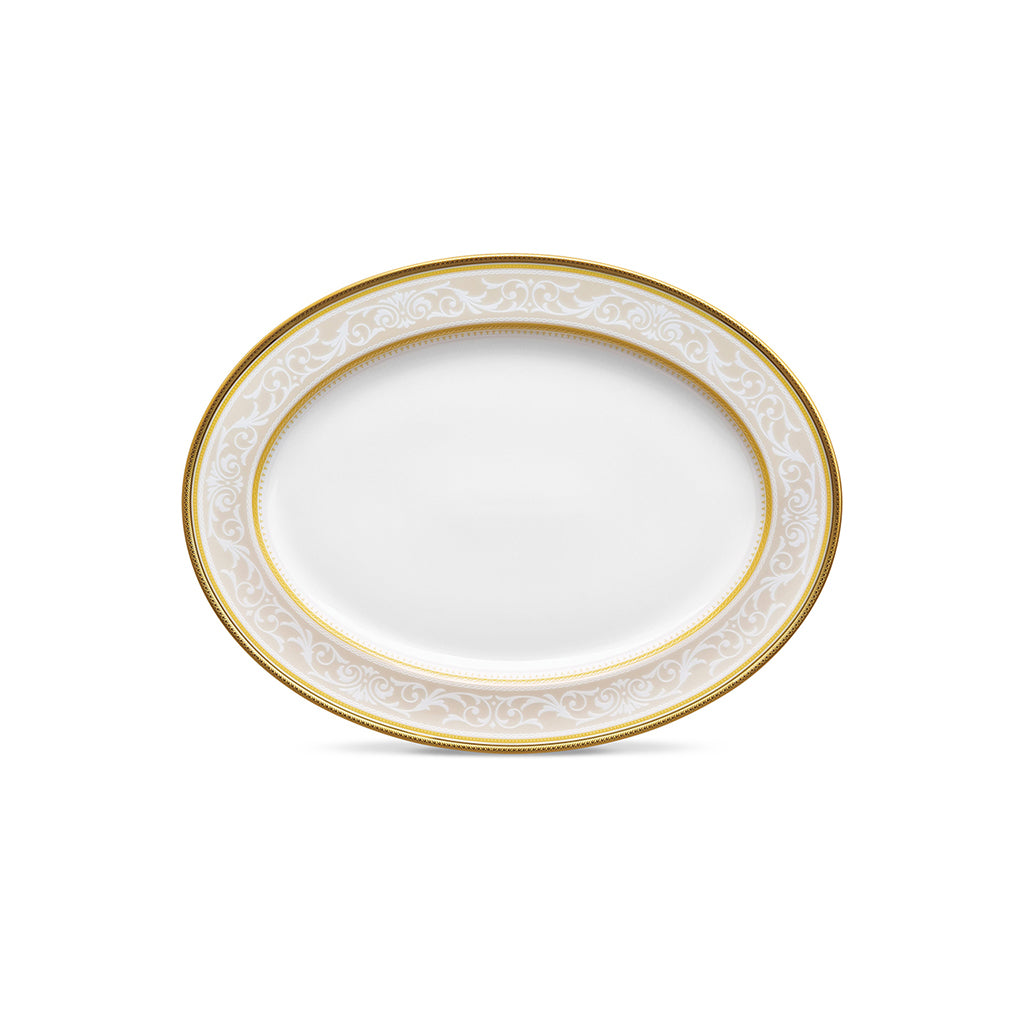 Noritake Glendonald Gold Oval Platter 35cm
