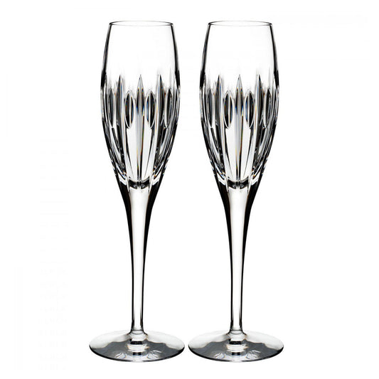 Waterford Crystal Ardan Mara Champagne Flute Pair