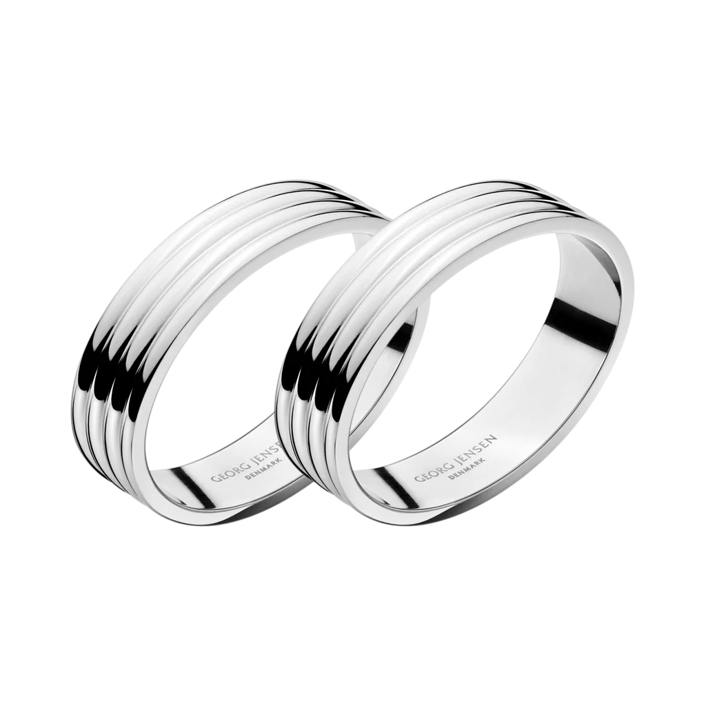 Georg Jensen Bernadotte Napkin Rings Set of 2