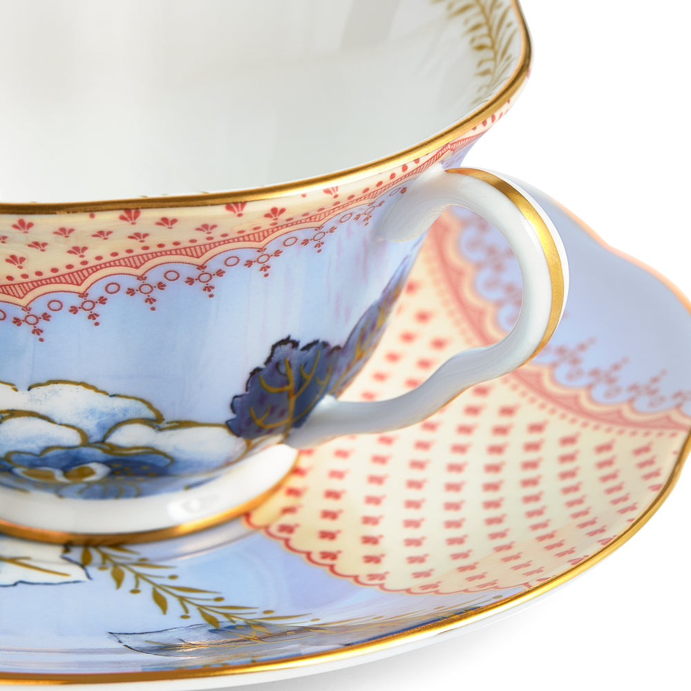 Wedgwood Butterfly Bloom Teacup and Saucer Set of 2