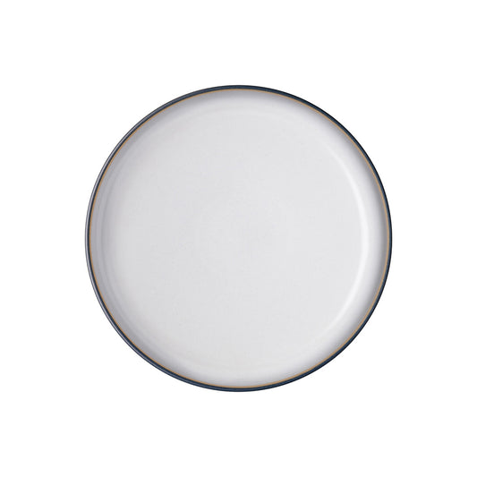 Denby Studio Grey White Medium Coupe Plate
