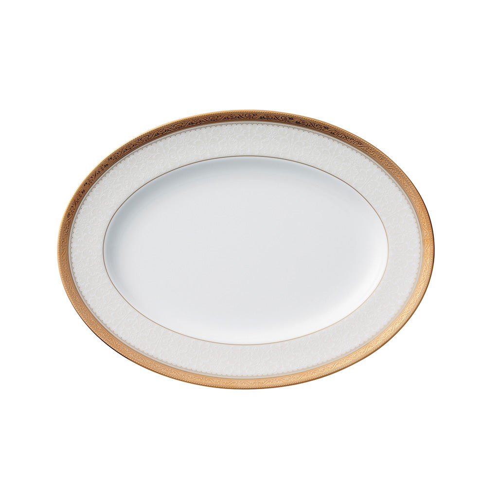 Noritake Odessa Gold Oval Platter