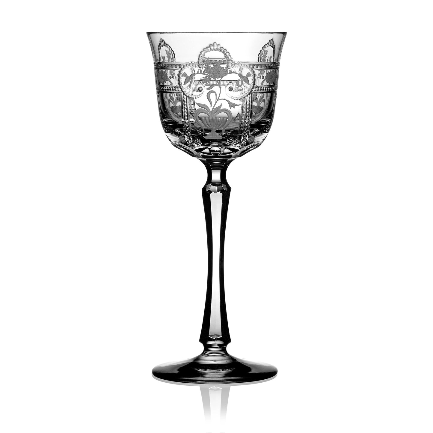 Varga Crystal Imperial Clear Red Wine Glass Pressed Stem