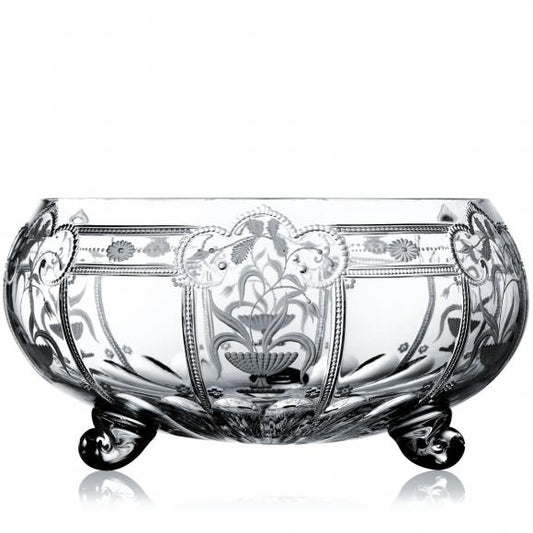 Varga Crystal Imperial Clear Footed Bowl 13"
