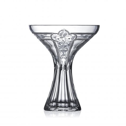 Varga Crystal Imperial Clear Bouquet Vase 8"