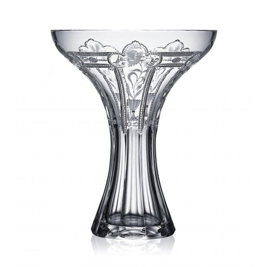 Varga Crystal Imperial Clear Bouquet Vase 12"