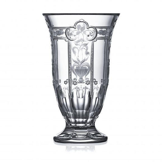 Varga Crystal Imperial Clear Footed Vase 10"