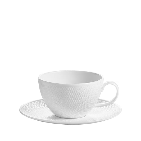 Wedgwood Gio White Tea Cup & Saucer