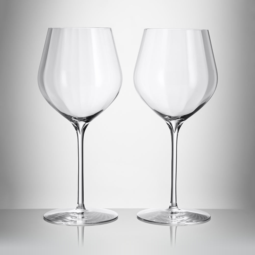 Waterford Crystal Elegance Optic Red Wine Glass Set of 2