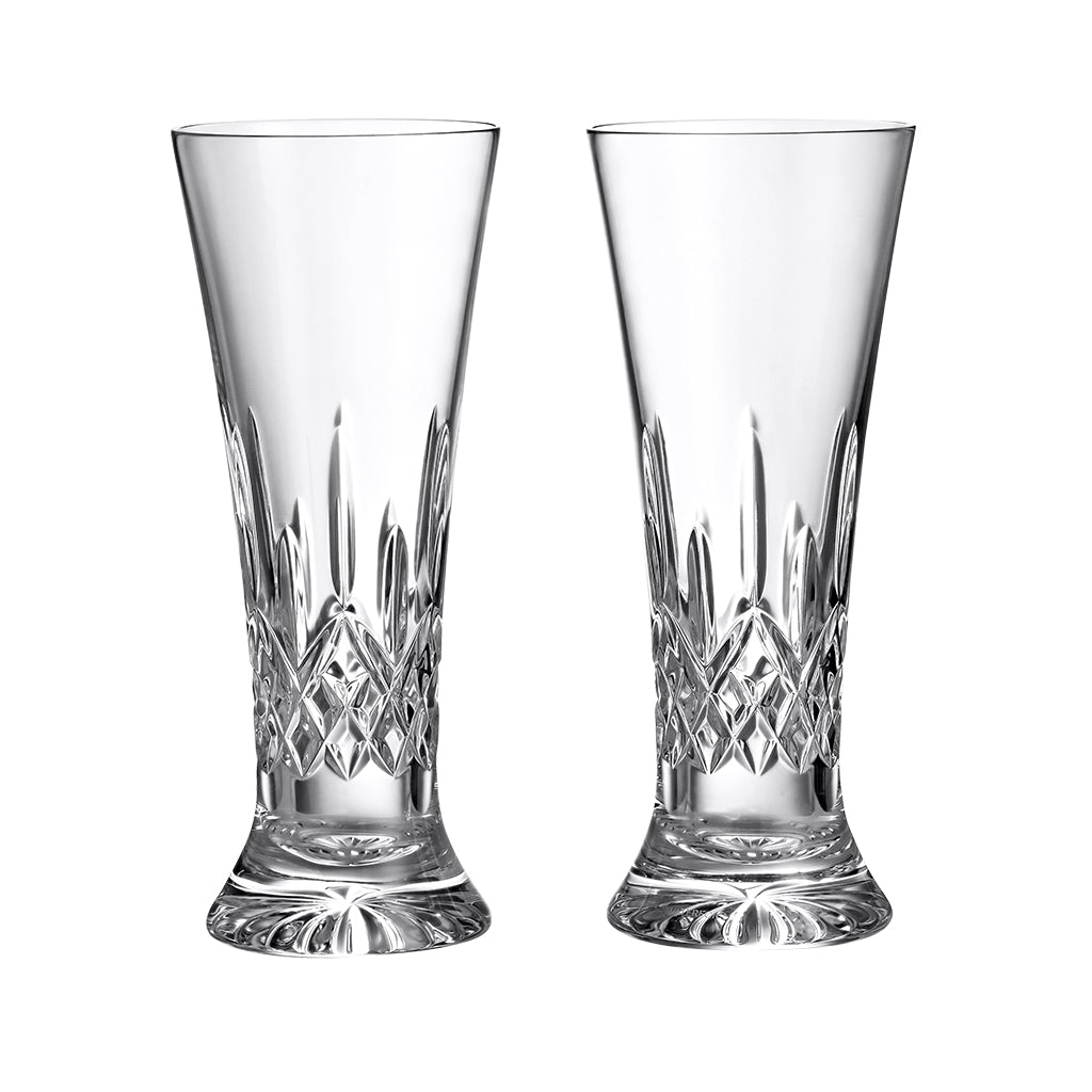 Waterford Crystal Lismore Pilsner/Tall Beverage Glasses, Set of 2