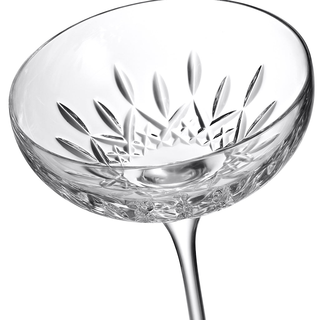 Waterford Crystal Lismore Essence Champagne Saucers, Set of 2