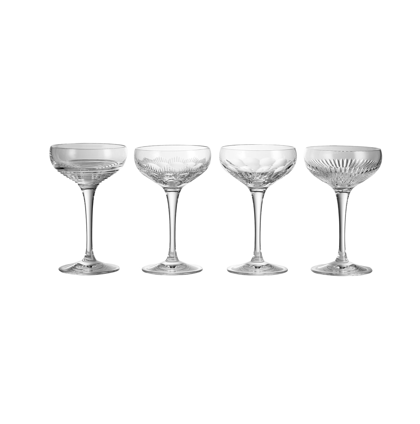 Waterford Crystal Mixology Champagne Coupe Glass Set of 4