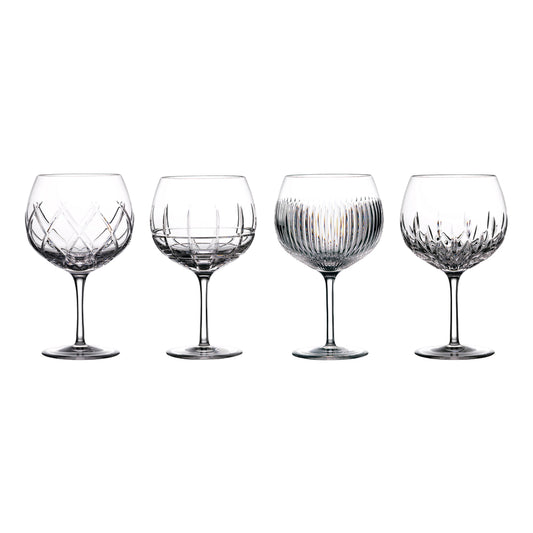 Waterford Crystal Gin Journey Balloon Wine Glass Mixed Set of 4