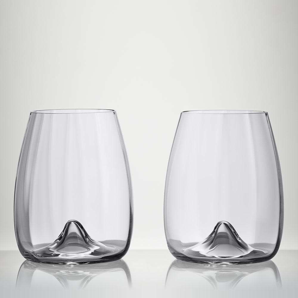 Waterford Crystal Elegance Optic Stemless Wine Glass Set of 2