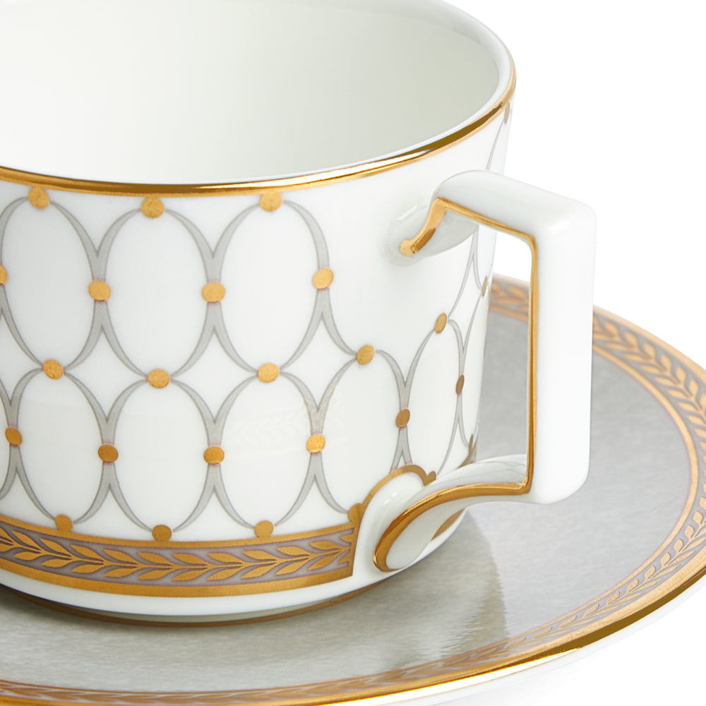 Wedgwood Renaissance Grey Coffee Cup and Saucer