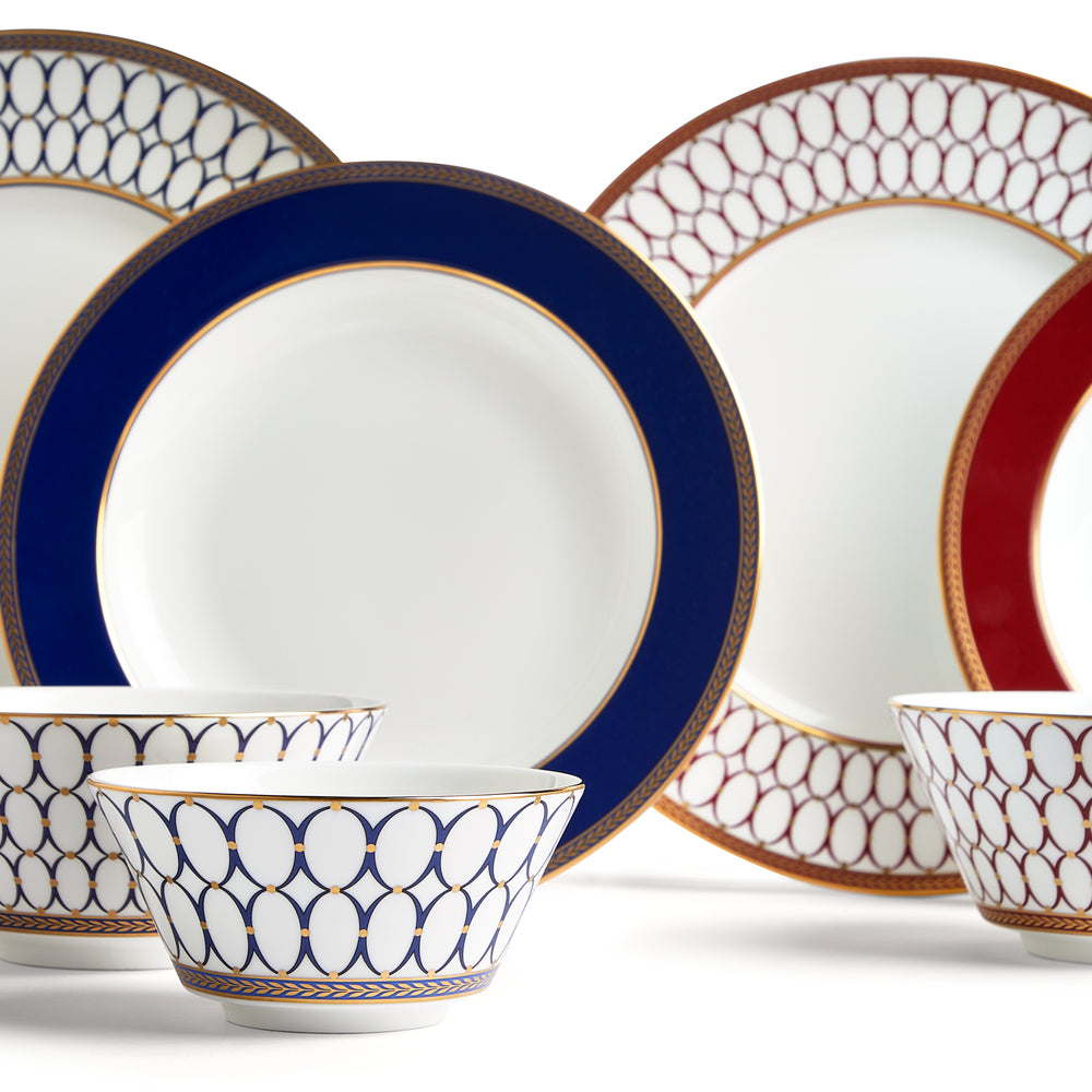 Wedgwood Renaissance Gold and Red 8 Piece Dinner Set