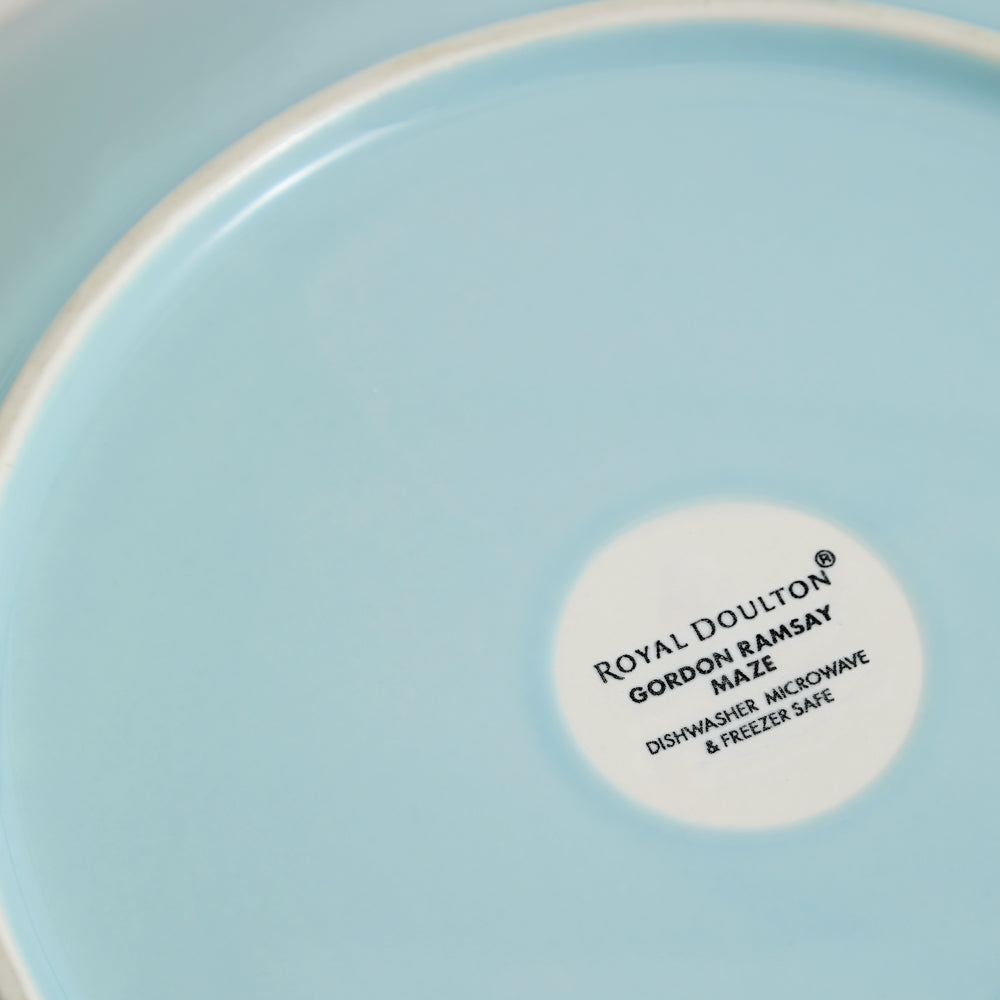 Royal Doulton Gordon Ramsay Maze Blue Plate 28cm Set of 4