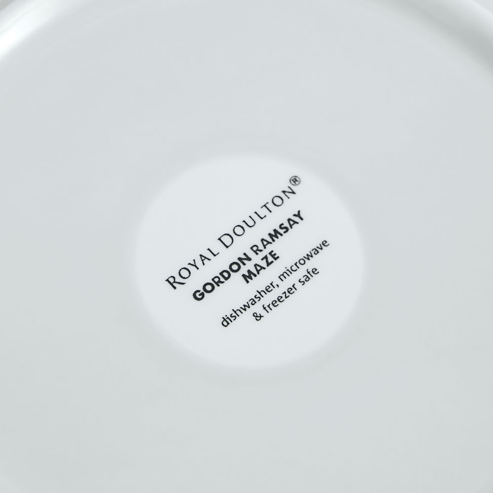 Royal Doulton Gordon Ramsay Maze Light Grey Pasta Bowl 24cm Set of 4