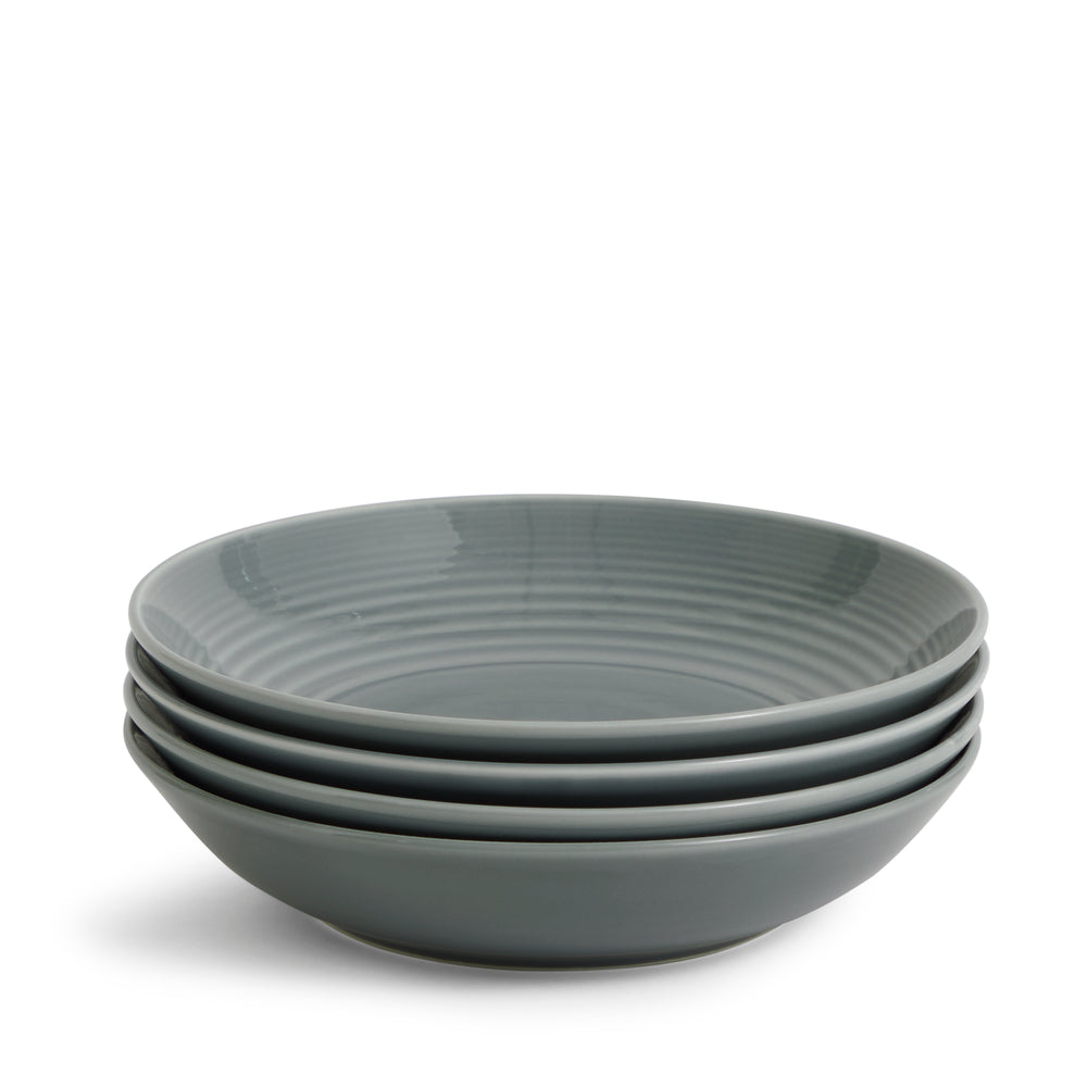 Royal Doulton Gordon Ramsay Maze Dark Grey Pasta Bowl 24cm Set of 4