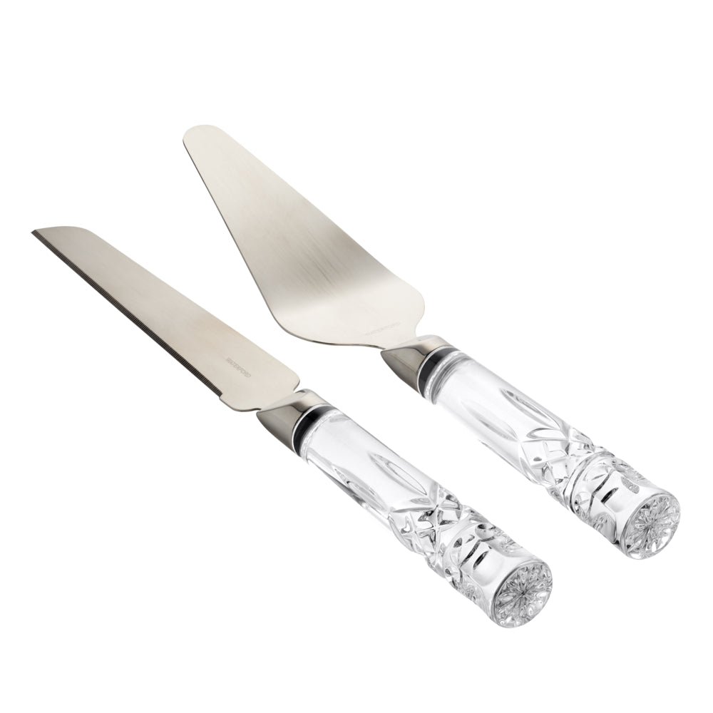 Waterford Crystal Lismore Cake Knife and Server Set