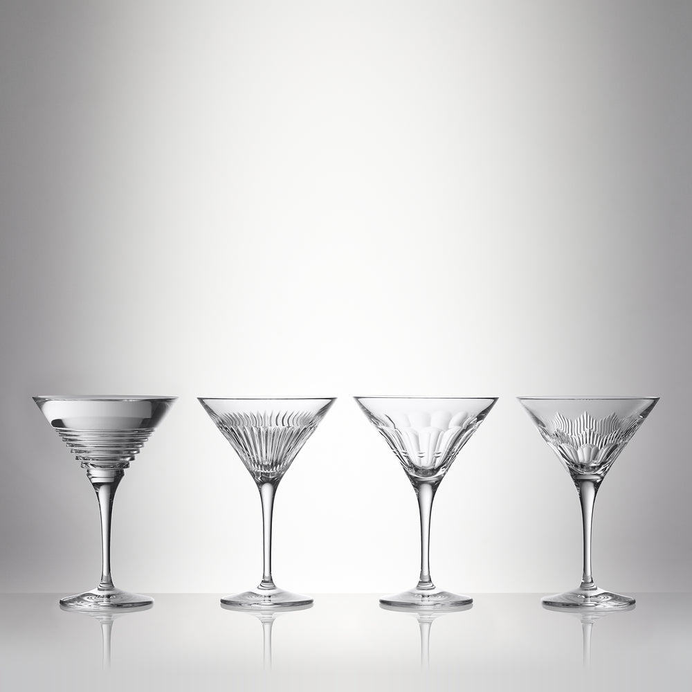 Waterford Crystal Mixology Martini Glass Mixed Set of 4