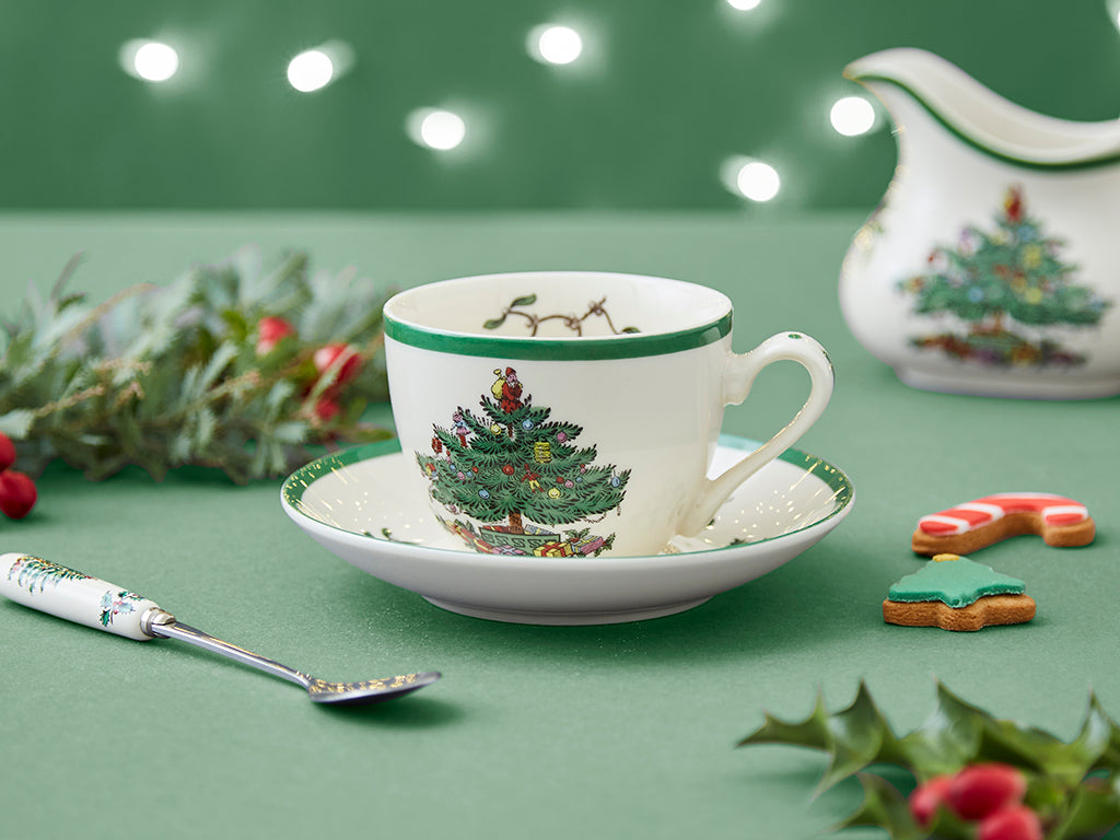 Spode Christmas Tree Teacup & Saucer