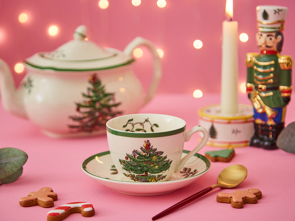 Spode Christmas Tree Teacup & Saucer