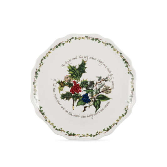 Portmeirion Holly and Ivy Scalloped Platter