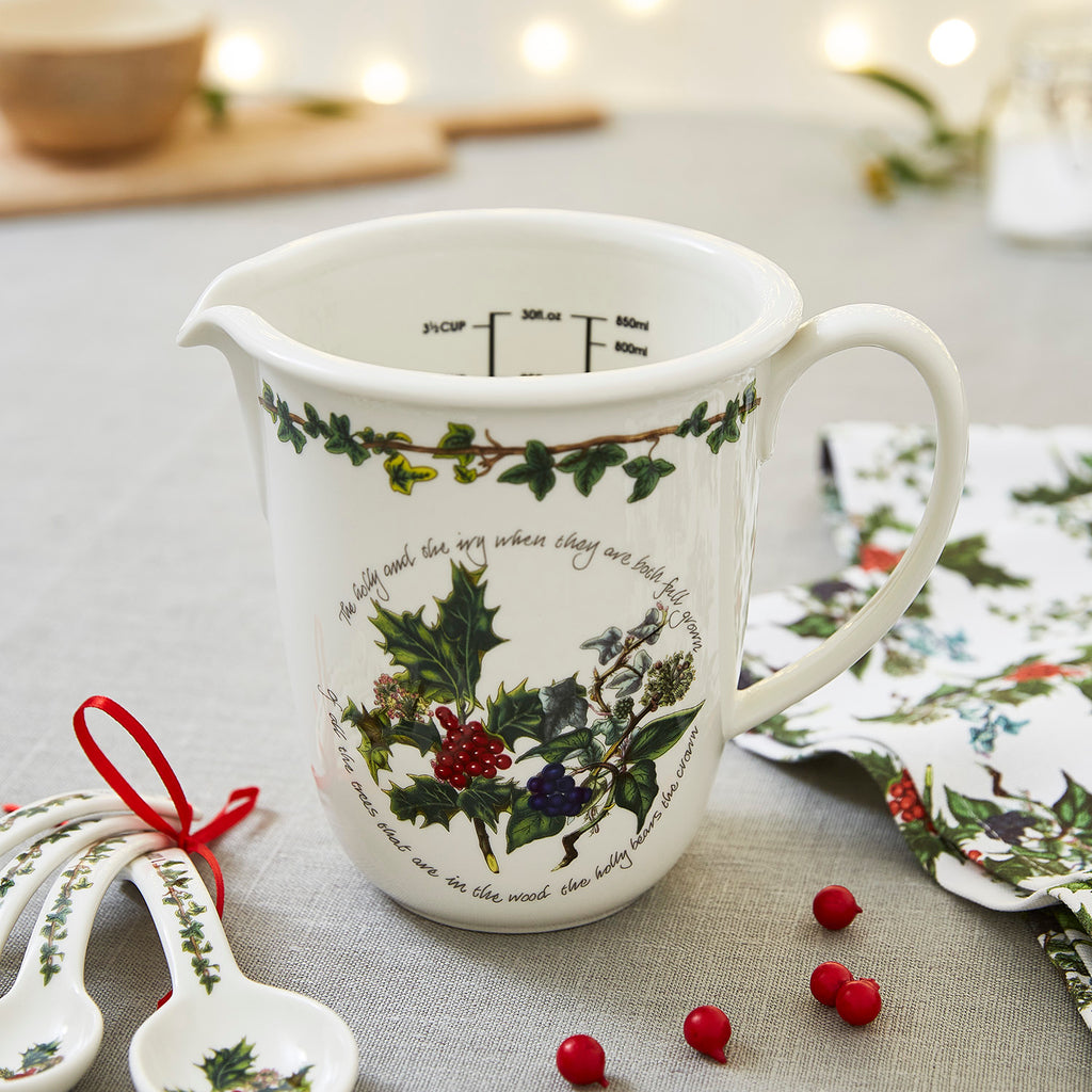 Portmeirion Holly and Ivy Measuring Jug 0.85L