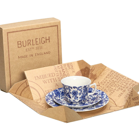 Burleigh Blue Arden Teacup 3 - Piece Gift Set