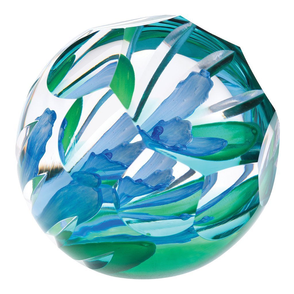 Caithness Hot House Collection - Blue Orchid-Paperweights-Goviers