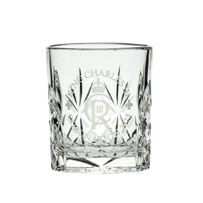 Royal Scot Crystal King Charles Coronation Tot Glass