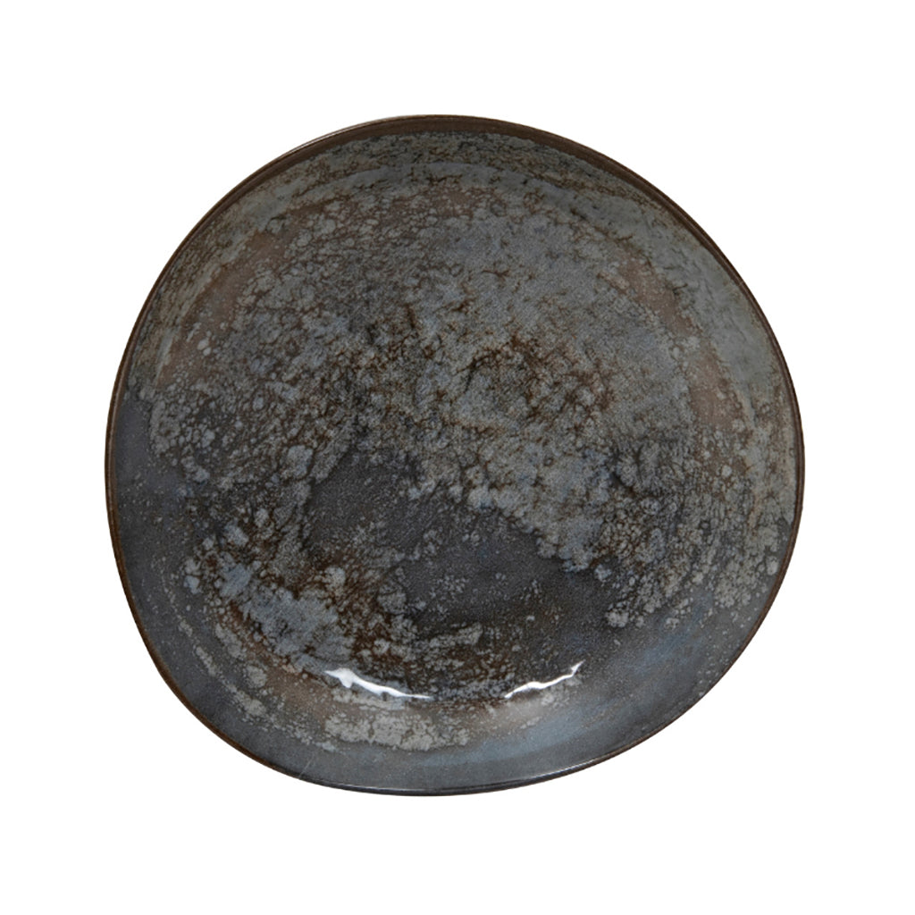 Gural Dark Moon Deep Pebble Plate 20cm