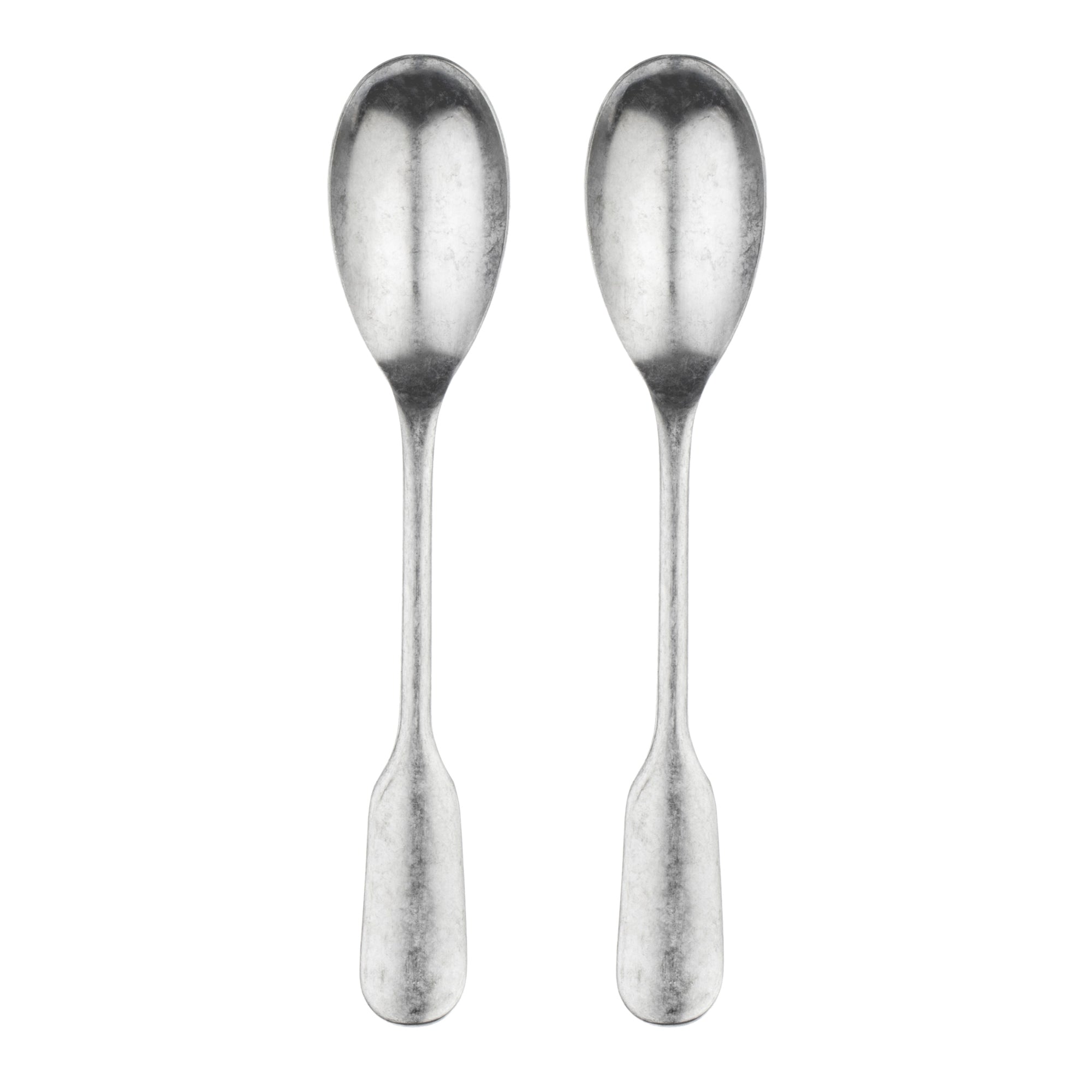 Charingworth Fiddle Vintage Satin 2 Piece Serving Spoon Set