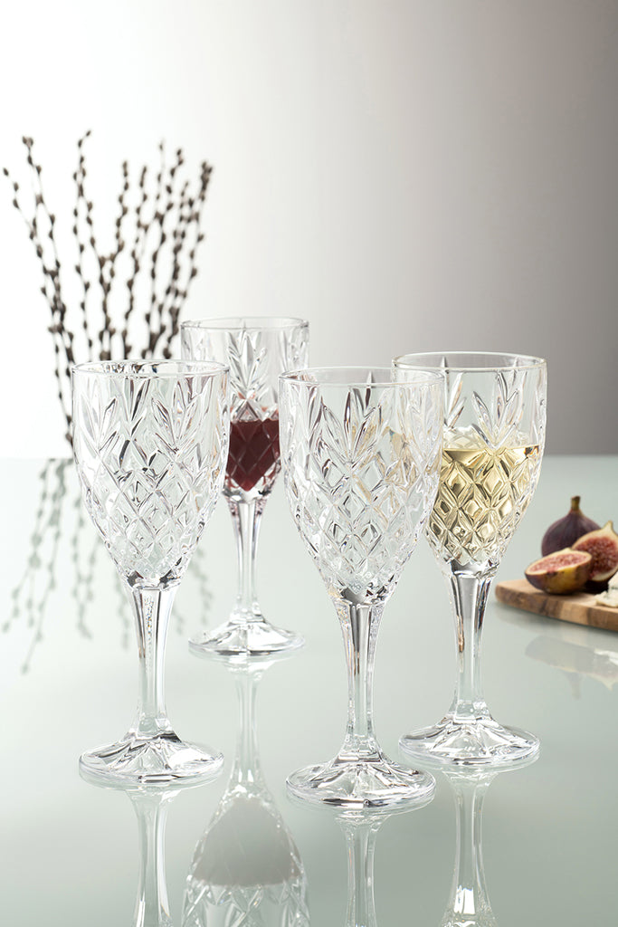 Galway Crystal Renmore Goblet Set of 4