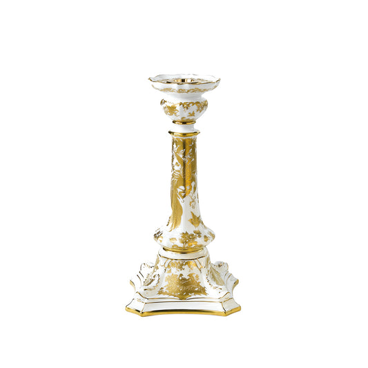 Royal Crown Derby Aves Gold Candlestick