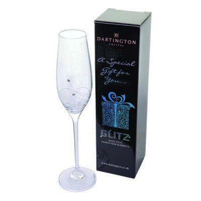 Dartington Crystal Glitz Champagne Flute - Single