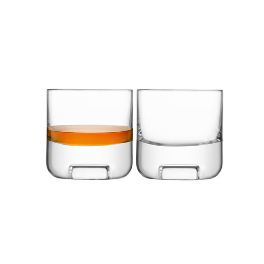 LSA Glass Cask Whisky Tumbler 240ml Set of 2