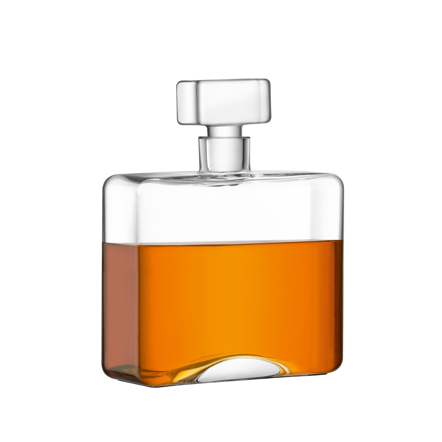 LSA Glass Cask Whisky Rectangle Decanter 1L