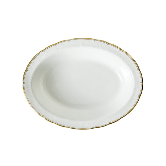 Royal Crown Derby Darley Abbey Pure Gold Open Vegetable Dish 24cm