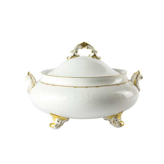 Royal Crown Derby Darley Abbey Pure Gold Covered Vegetable Dish 1.7L
