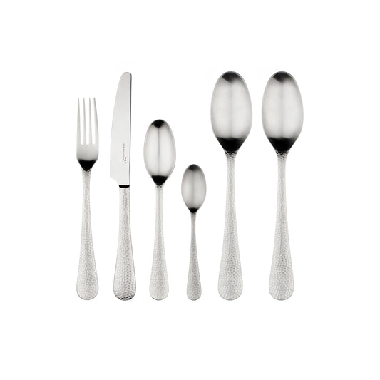 Charingworth Planish Satin 42 Piece Cutlery Set