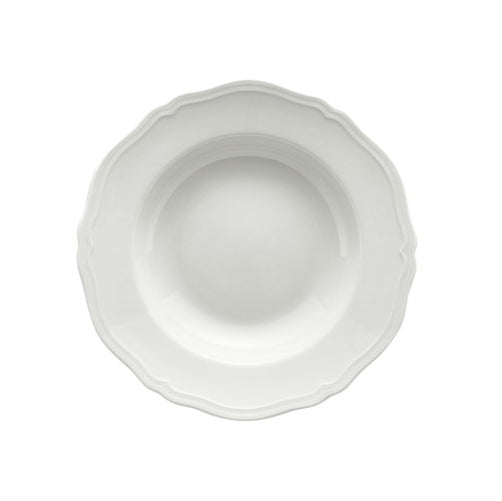 Richard Ginori Anitco Doccia Bianco White Soup Plate 24 cm
