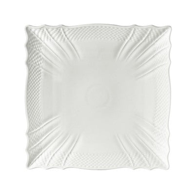 Richard Ginori Vecchio Ginori Bianco White Squared Plate 30 x 30 cm