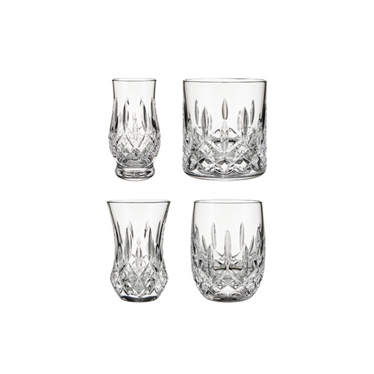 Waterford Crystal Lismore Connoisseur Mixed Shaped Small Tumblers, Set of 4